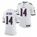Baltimore Ravens #14 Sammy Watkins Nike White Vapor Limited Player Jersey