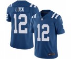 Indianapolis Colts #12 Andrew Luck Royal Blue Team Color Vapor Untouchable Limited Player Football Jersey