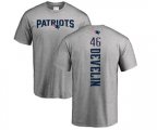 New England Patriots #46 James Develin Ash Backer T-Shirt