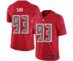 Tampa Bay Buccaneers #93 Ndamukong Suh Limited Red Rush Vapor Untouchable Football Jersey
