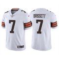 Cleveland Browns #7 Jacoby Brissett White Vapor Untouchable Limited Stitched Jersey