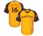 Kansas City Royals #16 Bo Jackson Authentic Yellow 2016 All-Star American League BP Cool Base Baseball Jersey