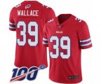 Buffalo Bills #39 Levi Wallace Limited Red Rush Vapor Untouchable 100th Season Football Jersey