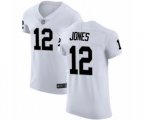 Oakland Raiders #12 Zay Jones White Vapor Untouchable Elite Player Football Jersey