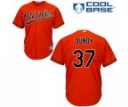 Baltimore Orioles #37 Dylan Bundy Replica Orange Alternate Cool Base Baseball Jersey