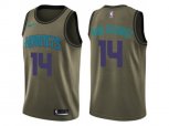 Charlotte Hornets #14 Michael Kidd-Gilchrist Green Salute to Service NBA Swingman Jersey
