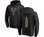 Milwaukee Bucks #0 Donte DiVincenzo Black One Color Backer Pullover Hoodie