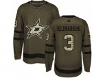 Dallas Stars #3 John Klingberg Green Salute to Service Stitched NHL Jersey