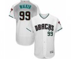 Arizona Diamondbacks #99 Taijuan Walker White Teal Alternate Authentic Collection Flex Base Baseball Jersey