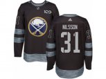 Adidas Buffalo Sabres #31 Anders Nilsson Authentic Black 1917-2017 100th Anniversary NHL Jersey