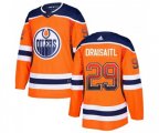 Edmonton Oilers #29 Leon Draisaitl Authentic Orange Drift Fashion NHL Jersey