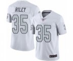 Oakland Raiders #35 Curtis Riley Limited White Rush Vapor Untouchable Football Jersey