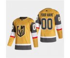 Vegas Golden Knights Custom 2020-21 Authentic Player Alternate Stitched Hockey Jersey Gold