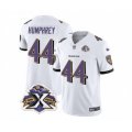 Baltimore Ravens #44 Marlon Humphrey White 2023 F.U.S.E Throwback Vapor Limited Stitched Jersey