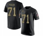 Pittsburgh Steelers #71 Matt Feiler Black Camo Salute to Service T-Shirt