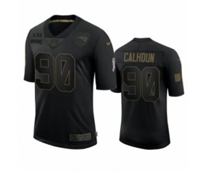 New England Patriots #90 Shilique Calhoun Black 2020 Salute To Service Limited Jersey