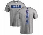 Buffalo Bills #97 Jordan Phillips Ash Backer T-Shirt