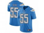 Los Angeles Chargers #55 Junior Seau Vapor Untouchable Limited Electric Blue Alternate NFL Jersey