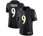Baltimore Ravens #9 Justin Tucker Black Alternate Vapor Untouchable Limited Player Football Jersey