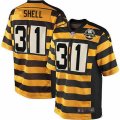 Pittsburgh Steelers #31 Donnie Shell Limited Yellow Black Alternate 80TH Anniversary Throwback NFL Jersey