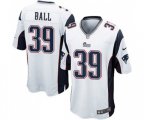 New England Patriots #39 Montee Ball Game White Football Jersey