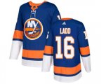 New York Islanders #16 Andrew Ladd Authentic Royal Blue Home NHL Jersey