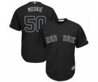 Boston Red Sox #50 Mookie Betts Mookie Authentic Black 2019 Players Weekend Baseball Jersey