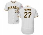 Pittsburgh Pirates Kevin Newman White Home Flex Base Authentic Collection Baseball Player Jersey