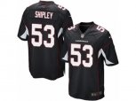 Arizona Cardinals #53 A.Q. Shipley Game Black Alternate NFL Jersey