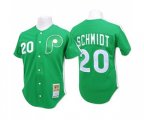 Philadelphia Phillies #20 Mike Schmidt Authentic Green Throwback Baseball Jersey