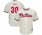 Philadelphia Phillies #30 Dave Cash Replica Cream Alternate Cool Base Baseball Jersey