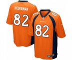 Denver Broncos #82 Jeff Heuerman Game Orange Team Color Football Jersey