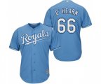 Kansas City Royals #66 Ryan O'Hearn Replica Light Blue Alternate 1 Cool Base Baseball Jersey
