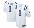 Indianapolis Colts #1 Pat McAfee Game White Football Jersey
