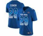 Chicago Bears #29 Tarik Cohen Limited Royal Blue NFC 2019 Pro Bowl NFL Jersey