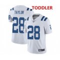 indianapolis colts #28 jonathan taylor white stitched nike jersey