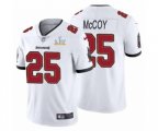Tampa Bay Buccaneers #25 LeSean McCoy White 2021 Super Bowl LV Jersey