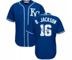 Kansas City Royals #16 Bo Jackson Authentic Blue Team Logo Fashion Cool Base Baseball Jersey