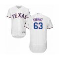 Texas Rangers #63 Ian Gibaut White Home Flex Base Authentic Collection Baseball Player Jersey