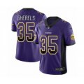 Minnesota Vikings #35 Marcus Sherels Limited Purple Rush Drift Fashion NFL Jersey