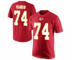 Kansas City Chiefs #74 Martinas Rankin Red Rush Pride Name & Number T-Shirt