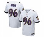Baltimore Ravens #96 Brent Urban Elite White Football Jersey
