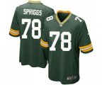 Green Bay Packers #78 Jason Spriggs Game Green Team Color Football Jersey