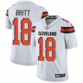 Cleveland Browns #18 Kenny Britt White Vapor Untouchable Limited Player NFL Jersey