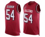 Atlanta Falcons #54 Foye Oluokun Limited Red Player Name & Number Tank Top Football Jersey