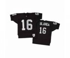 Oakland Raiders #16 George Blanda Black Authentic Throwback Football Jersey