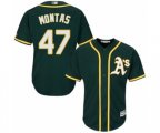 Oakland Athletics Frankie Montas Replica Green Alternate 1 Cool Base Baseball Player Jersey