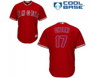 Los Angeles Angels of Anaheim #17 Shohei Ohtani Replica Red Alternate Cool Base Baseball Jersey