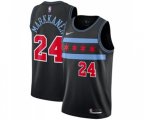 Chicago Bulls #24 Lauri Markkanen Authentic Black Basketball Jersey - City Edition