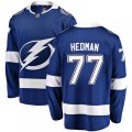 Tampa Bay Lightning #77 Victor Hedman Fanatics Branded Blue Home Breakaway NHL Jersey